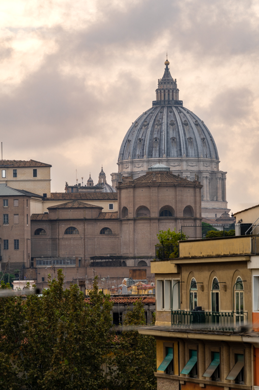 Vista su San Pietro dalla terrazza del bed and Breakfast/affittacamere